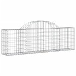vidaXL Coșuri gabion arcuite 11 buc, 200x30x60/80 cm, fier galvanizat vidaXL Coșuri gabion arcuite 11 buc, 200x30x60/80 cm, fier galvanizat