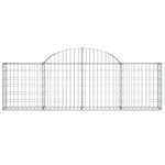 vidaXL Coșuri gabion arcuite 50 buc, 200x30x60/80 cm, fier galvanizat