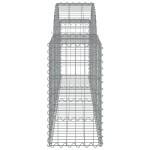 vidaXL Coșuri gabion arcuite 50 buc, 200x30x60/80 cm, fier galvanizat