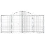 vidaXL Coșuri gabion arcuite 10 buc, 200x30x80/100cm, fier galvanizat vidaXL Coșuri gabion arcuite 10 buc, 200x30x80/100cm, fier galvanizat