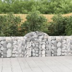 vidaXL Coșuri gabion arcuite 13 buc, 200x30x80/100cm, fier galvanizat vidaXL Coșuri gabion arcuite 13 buc, 200x30x80/100cm, fier galvanizat