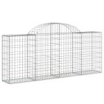 vidaXL Coșuri gabion arcuite 20 buc, 200x30x80/100 cm, fier galvanizat vidaXL Coșuri gabion arcuite 20 buc, 200x30x80/100 cm, fier galvanizat