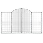 vidaXL Coșuri gabion arcuite 7 buc, 200x30x100/120 cm fier galvanizat vidaXL Coșuri gabion arcuite 7 buc, 200x30x100/120 cm fier galvanizat