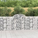 vidaXL Coșuri gabion arcuite 10 buc, 200x30x100/120 cm fier galvanizat vidaXL Coșuri gabion arcuite 10 buc, 200x30x100/120 cm fier galvanizat
