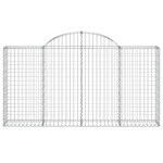 vidaXL Coșuri gabion arcuite 10 buc, 200x30x100/120 cm fier galvanizat vidaXL Coșuri gabion arcuite 10 buc, 200x30x100/120 cm fier galvanizat
