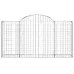 vidaXL Coșuri gabion arcuite 11 buc, 200x30x100/120 cm fier galvanizat vidaXL Coșuri gabion arcuite 11 buc, 200x30x100/120 cm fier galvanizat