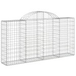 vidaXL Coșuri gabion arcuite 12 buc, 200x30x100/120 cm fier galvanizat vidaXL Coșuri gabion arcuite 12 buc, 200x30x100/120 cm fier galvanizat