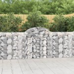vidaXL Coșuri gabion arcuite 15 buc, 200x30x100/120 cm fier galvanizat vidaXL Coșuri gabion arcuite 15 buc, 200x30x100/120 cm fier galvanizat
