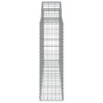 vidaXL Coșuri gabion arcuite 18 buc, 200x30x100/120 cm fier galvanizat