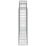 vidaXL Coșuri gabion arcuite 20 buc, 200x30x120/140cm, fier galvanizat