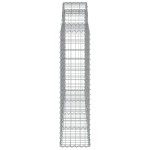 vidaXL Coșuri gabion arcuite 25 buc. 200x30x120/140 cm fier galvanizat
