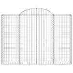 vidaXL Coșuri gabion arcuite 8 buc, 200x30x140/160cm, fier galvanizat vidaXL Coșuri gabion arcuite 8 buc, 200x30x140/160cm, fier galvanizat