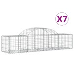 vidaXL Coșuri gabion arcuite 7 buc, 200x50x40/60 cm, fier galvanizat vidaXL Coșuri gabion arcuite 7 buc, 200x50x40/60 cm, fier galvanizat