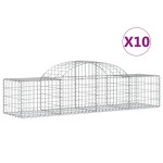 vidaXL Coșuri gabion arcuite 10 buc, 200x50x40/60 cm, fier galvanizat vidaXL Coșuri gabion arcuite 10 buc, 200x50x40/60 cm, fier galvanizat