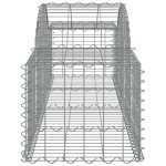 vidaXL Coșuri gabion arcuite 10 buc, 200x50x40/60 cm, fier galvanizat vidaXL Coșuri gabion arcuite 10 buc, 200x50x40/60 cm, fier galvanizat