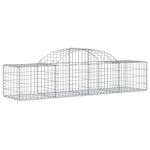 vidaXL Coșuri gabion arcuite 14 buc, 200x50x40/60 cm, fier galvanizat