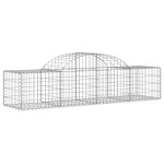 vidaXL Coșuri gabion arcuite 18 buc., 200x50x40/60 cm, fier galvanizat vidaXL Coșuri gabion arcuite 18 buc., 200x50x40/60 cm, fier galvanizat