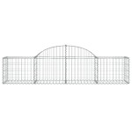 vidaXL Coșuri gabion arcuite 18 buc., 200x50x40/60 cm, fier galvanizat vidaXL Coșuri gabion arcuite 18 buc., 200x50x40/60 cm, fier galvanizat