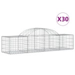 vidaXL Coșuri gabion arcuite 30 buc, 200x50x40/60 cm, fier galvanizat vidaXL Coșuri gabion arcuite 30 buc, 200x50x40/60 cm, fier galvanizat