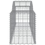 vidaXL Coșuri gabion arcuite 4 buc, 200x50x60/80 cm, fier galvanizat vidaXL Coșuri gabion arcuite 4 buc, 200x50x60/80 cm, fier galvanizat