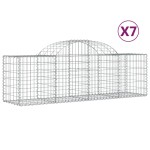 vidaXL Coșuri gabion arcuite 7 buc, 200x50x60/80 cm, fier galvanizat vidaXL Coșuri gabion arcuite 7 buc, 200x50x60/80 cm, fier galvanizat