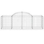 vidaXL Coșuri gabion arcuite 10 buc, 200x50x60/80 cm, fier galvanizat vidaXL Coșuri gabion arcuite 10 buc, 200x50x60/80 cm, fier galvanizat