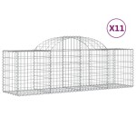 vidaXL Coșuri gabion arcuite 11 buc, 200x50x60/80 cm, fier galvanizat vidaXL Coșuri gabion arcuite 11 buc, 200x50x60/80 cm, fier galvanizat