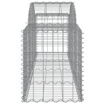 vidaXL Coșuri gabion arcuite 11 buc, 200x50x60/80 cm, fier galvanizat vidaXL Coșuri gabion arcuite 11 buc, 200x50x60/80 cm, fier galvanizat