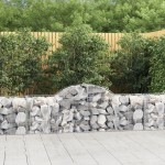 vidaXL Coșuri gabion arcuite 14 buc, 200x50x60/80 cm, fier galvanizat vidaXL Coșuri gabion arcuite 14 buc, 200x50x60/80 cm, fier galvanizat