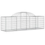 vidaXL Coșuri gabion arcuite 30 buc, 200x50x60/80 cm, fier galvanizat