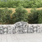 vidaXL Coșuri gabion arcuite 40 buc, 200x50x60/80 cm, fier galvanizat vidaXL Coșuri gabion arcuite 40 buc, 200x50x60/80 cm, fier galvanizat
