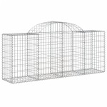 vidaXL Coșuri gabion arcuite 4 buc, 200x50x80/100 cm, fier galvanizat vidaXL Coșuri gabion arcuite 4 buc, 200x50x80/100 cm, fier galvanizat