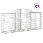 vidaXL Coșuri gabion arcuite 7 buc, 200x50x80/100 cm, fier galvanizat vidaXL Coșuri gabion arcuite 7 buc, 200x50x80/100 cm, fier galvanizat