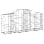 vidaXL Coșuri gabion arcuite 11 buc, 200x50x80/100 cm, fier galvanizat vidaXL Coșuri gabion arcuite 11 buc, 200x50x80/100 cm, fier galvanizat