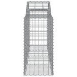 vidaXL Coșuri gabion arcuite 11 buc, 200x50x80/100 cm, fier galvanizat vidaXL Coșuri gabion arcuite 11 buc, 200x50x80/100 cm, fier galvanizat