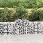 vidaXL Coșuri gabion arcuite 20 buc, 200x50x80/100 cm, fier galvanizat vidaXL Coșuri gabion arcuite 20 buc, 200x50x80/100 cm, fier galvanizat