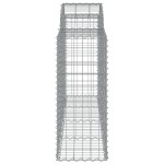 vidaXL Coșuri gabion arcuite 3 buc, 200x50x100/120 cm fier galvanizat