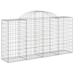 vidaXL Coșuri gabion arcuite 4 buc, 200x50x100/120 cm fier galvanizat vidaXL Coșuri gabion arcuite 4 buc, 200x50x100/120 cm fier galvanizat