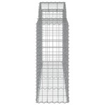 vidaXL Coșuri gabion arcuite 15 buc, 200x50x100/120cm, fier galvanizat vidaXL Coșuri gabion arcuite 15 buc, 200x50x100/120cm, fier galvanizat