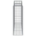 vidaXL Coșuri gabion arcuite 9 buc, 200x50x120/140 cm, fier galvanizat
