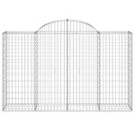 vidaXL Coșuri gabion arcuite 10 buc, 200x50x120/140 cm,fier galvanizat vidaXL Coșuri gabion arcuite 10 buc, 200x50x120/140 cm,fier galvanizat