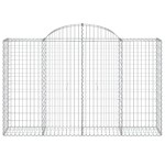 vidaXL Coșuri gabion arcuite 20 buc, 200x50x120/140cm, fier galvanizat vidaXL Coșuri gabion arcuite 20 buc, 200x50x120/140cm, fier galvanizat