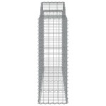 vidaXL Coșuri gabion arcuite 50 buc, 200x50x120/140cm, fier galvanizat