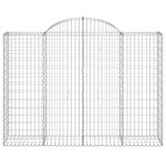 vidaXL Coșuri gabion arcuite 10 buc, 200x50x140/160cm, fier galvanizat vidaXL Coșuri gabion arcuite 10 buc, 200x50x140/160cm, fier galvanizat