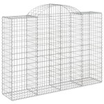 vidaXL Coșuri gabion arcuite 12 buc, 200x50x140/160cm, fier galvanizat vidaXL Coșuri gabion arcuite 12 buc, 200x50x140/160cm, fier galvanizat