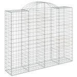 vidaXL Coș gabion arcuit, 12 buc, 200x50x160/180 cm, fier galvanizat vidaXL Coș gabion arcuit, 12 buc, 200x50x160/180 cm, fier galvanizat