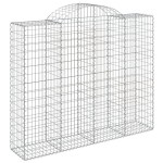 vidaXL Coșuri gabion arcuite 14 buc 200x50x160/180 cm, fier galvanizat vidaXL Coșuri gabion arcuite 14 buc 200x50x160/180 cm, fier galvanizat