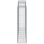 vidaXL Coș gabion arcuit, 15 buc, 200x50x160/180 cm, fier galvanizat vidaXL Coș gabion arcuit, 15 buc, 200x50x160/180 cm, fier galvanizat