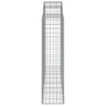 vidaXL Coșuri gabion arcuite 20 buc, 200x50x160/180cm, fier galvanizat