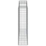 vidaXL Coșuri gabion arcuite 30 buc, 200x50x160/180cm, fier galvanizat